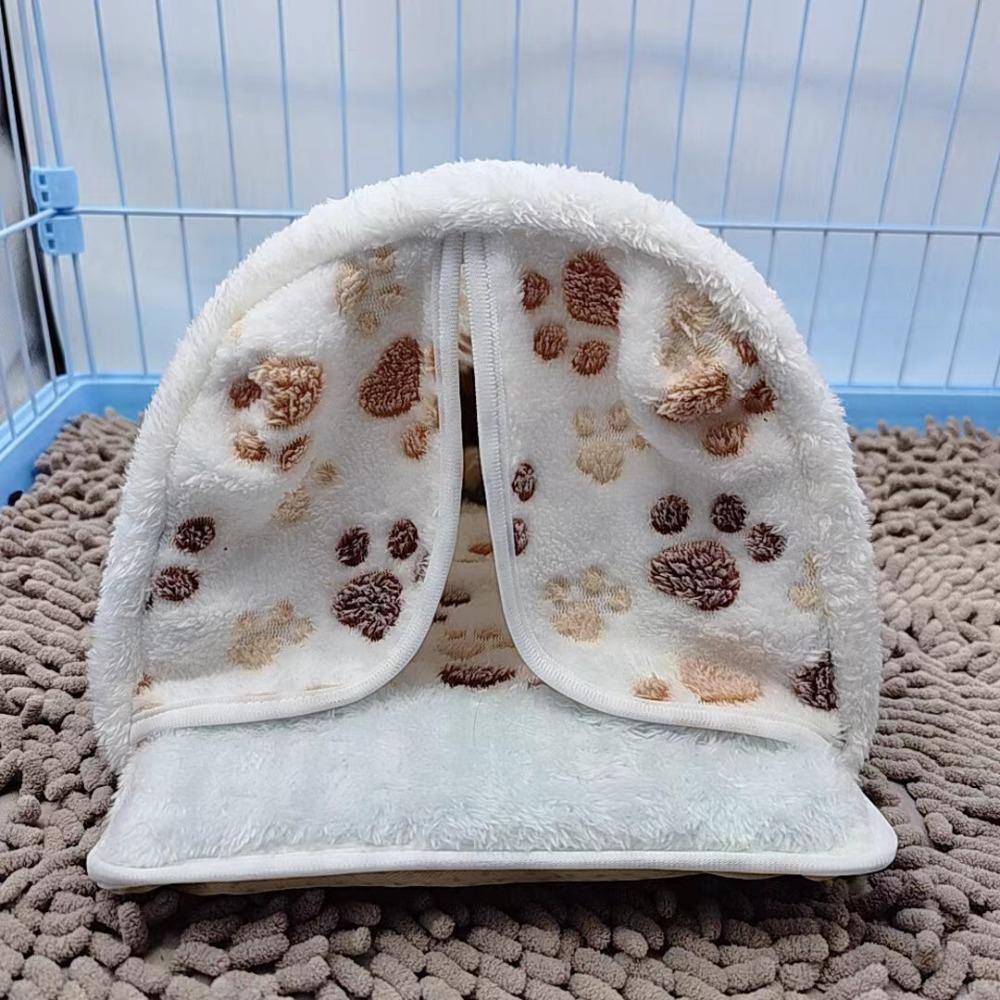 Cotton Plush Hamster Bed Washable Hamster Nest Cozy Rabbit House  Indoor Use