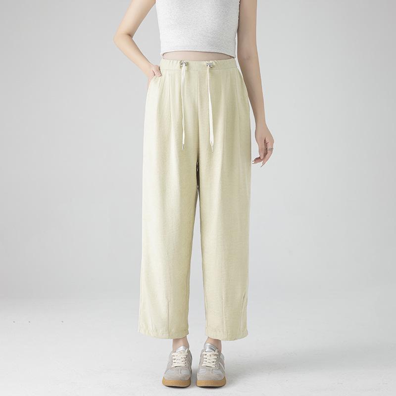 Maternity Wide-Leg Harem Pants Summer 2026: Petite Nine-Point, Straight-Leg, Carrot Style 2XL