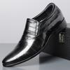 2026 New Low-heeled Business Shoes for Men Black Spring Summer Leather Shoes Male Fashion Casual Dress Shoe Man