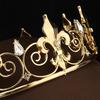 Men's Imperial Medieval Fleur De Lis  Crown 5.5cm High 17cm Diameter