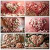 February 14 Valentine's Day Photography Background Rose Flowers Love Heart Kids Birthday Wedding Portrait Decor Photo Backdrop