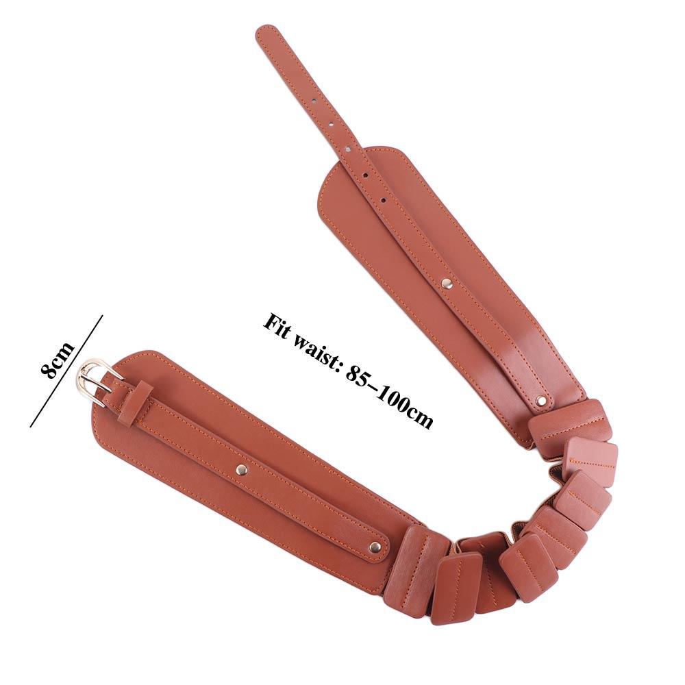 Big Luxury Female Dress Camel Buckle Party Solid Color Women Waistband Dress Waistband Wide Belt