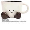 300ml Ceramic Mug Cartoon Feet Design Hot Cold Drinks Mug Suitable Capacity Happy Face Ceramic Tea Mug Drinkware