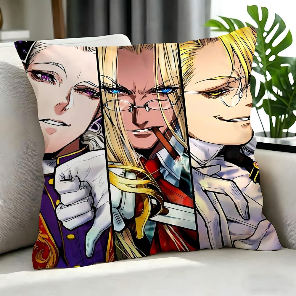 anime Hellsing Cushion Cover Cushion Cover Set Pcs x x x Pillowcase Decorative Sofa Home Decor