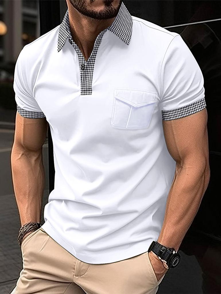 New Men's Short-sleeved Polo Shirts for Spring and Summer