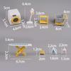 1:12Mini Möbel Waschmaschine Wasserspender Kühlschrank Kleidungsset für 30cm Puppe&1/6 BJD Puppenhaus Zubehör für Mädchenspielzeug