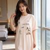Casual Summer Sleep Dress For Women With Cotton Blend Fabric For Home And Lounge Use