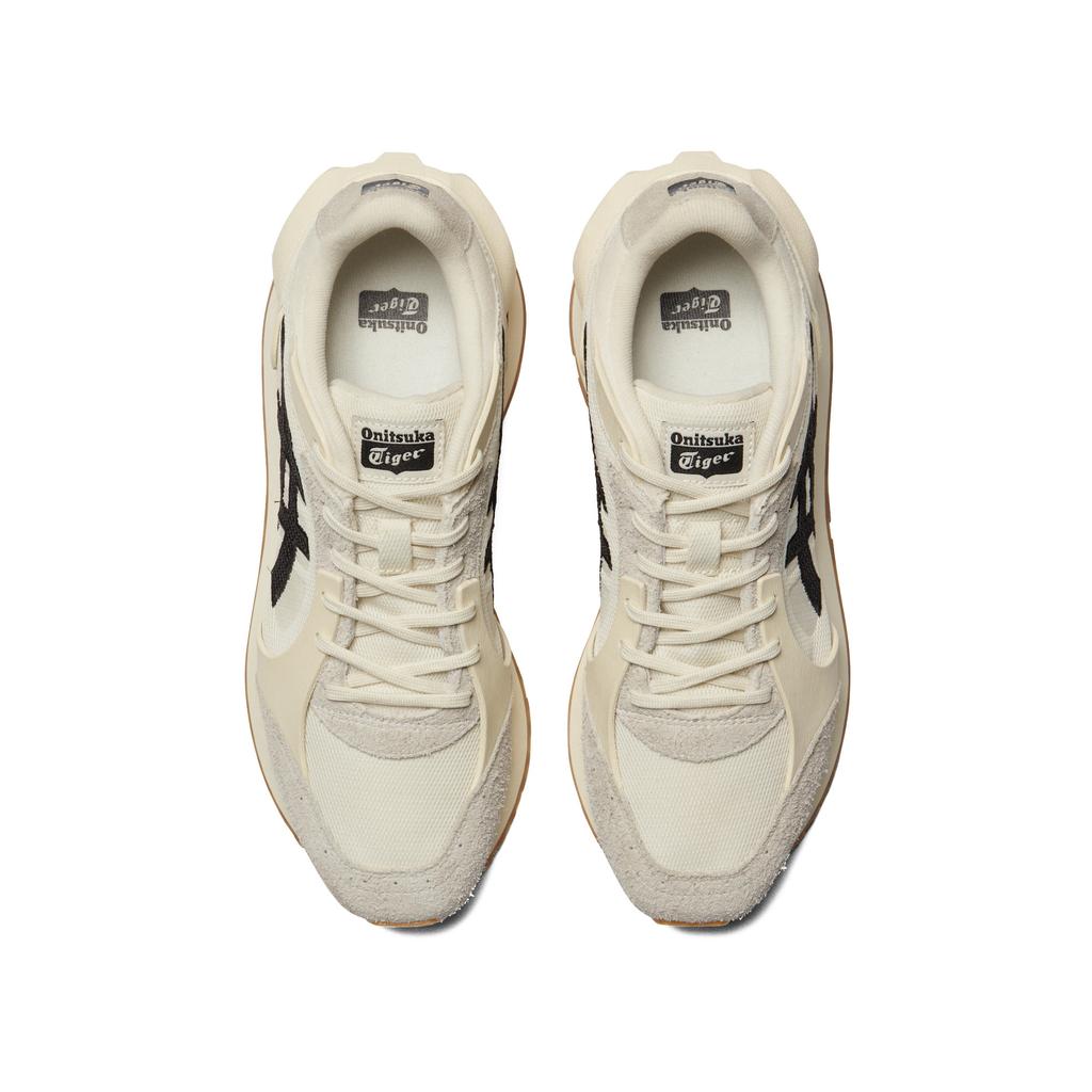 Onitsuka Tiger Moage Co Textile, Split Cow Leather Casual Shoes Unisex Beige/Black 1183B555-200