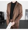 Men's Trendy Harajuku Long Sleeve Notch Lapel Casual Suit Coat for Autumn/Winter