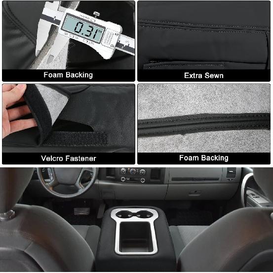 Jump Seat Armrest Cover Compatible with Chevy Silverado GMC Sierra Tahoe Avalanche Suburban Yukon Yukon XL 2007 2008 2009 2010 2011 2012 2013 2014