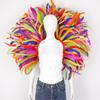 Halloween Carnival Feather Shawl Cloak Performance Ball Party Role Play Gothic Dark Scarf Neck Warmer Women's Adult