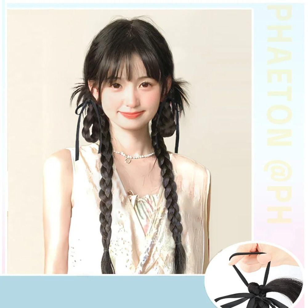 2Pcs Twist Braid Wig Bubble Braid Fried Dough Chicken Feather Boxing Braid  for Women