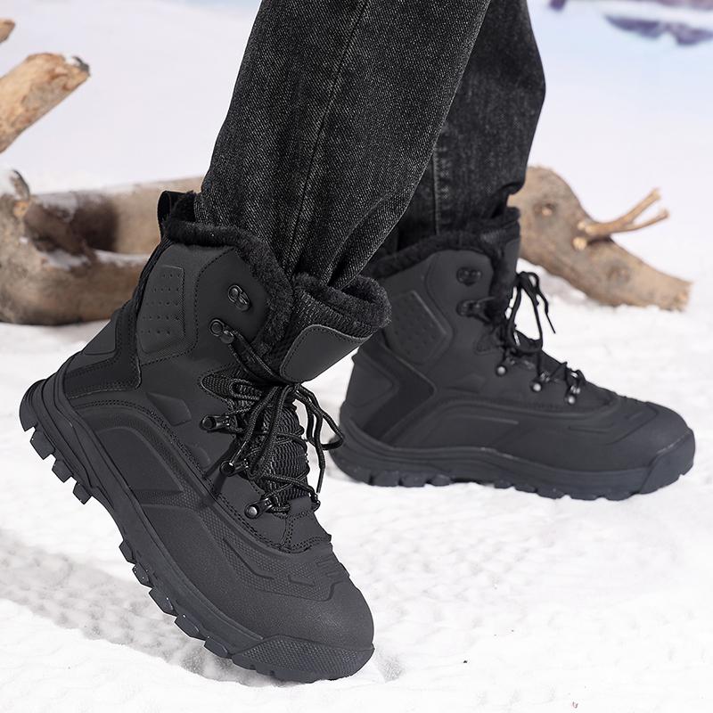 Spring /Autumn Men's Large Size Waterproof Leather Men's Shoes Sports Hiking Shoes  Winter Boots