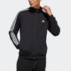 Adidas Logo Print Side Stripe Jacket Men Jackets Black GN0749