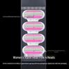 Women's Multi-layer Stainless Steel Razor for Face & Underarm Hair Removal
