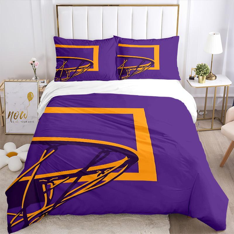 3pcs bedding set Basketball Hoop Includes 1 Comforter + 2 Pillowcases, Without Pillow Inserts, Soft Comfortable, Lightweight Breathable, Pri
