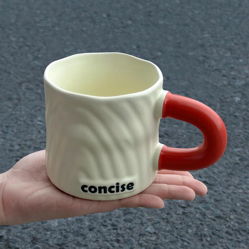 Contrast Handle Ceramic Coffee Mug 400ML