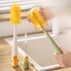 Silicone Cup Brush Five-in-one Long-handled Baby Bottle Straw Water Cup Cleaning Detachable Multi-functional Cleaning Brush