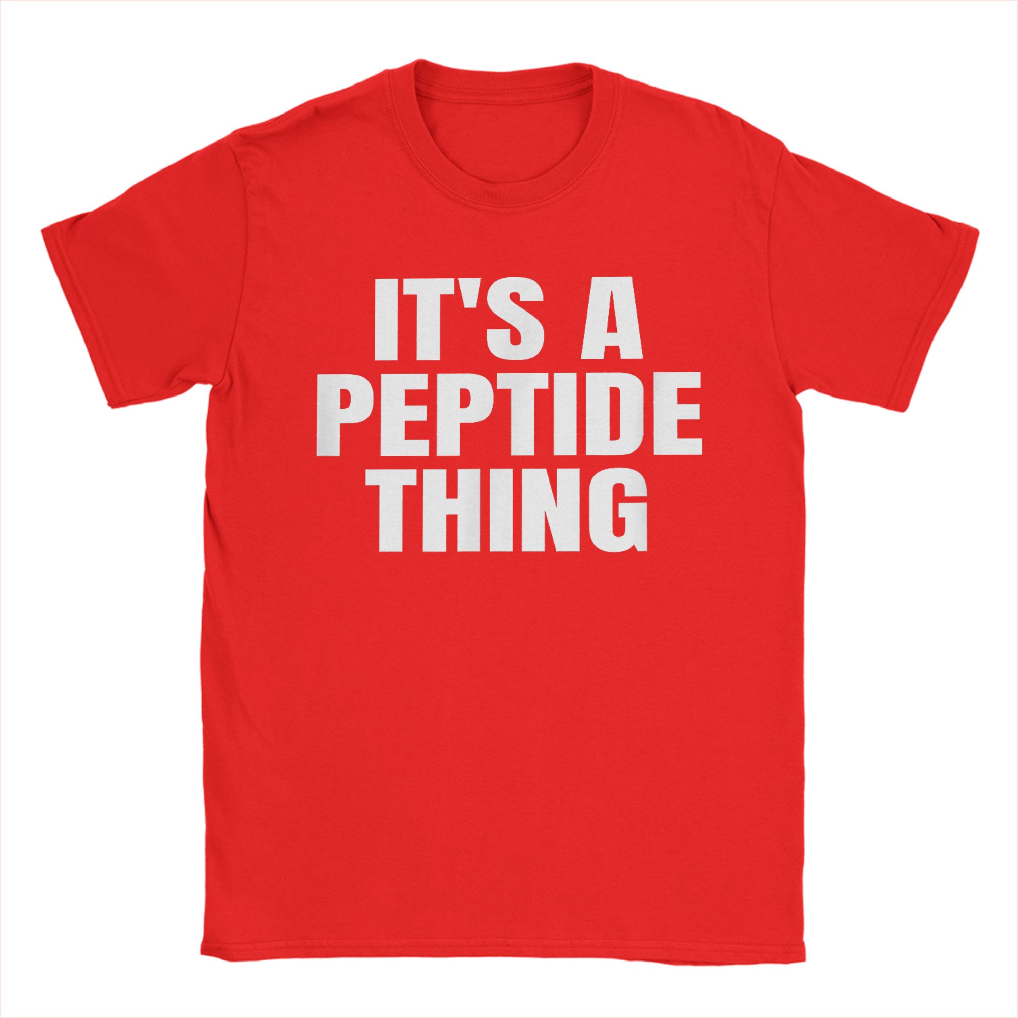 

Its a Peptide Thing Funny Biohacking Longevity Unisex T Shirt Amazing Tee Shirt Short Sleeve Crew Neck TShirt Plus Size Tops S