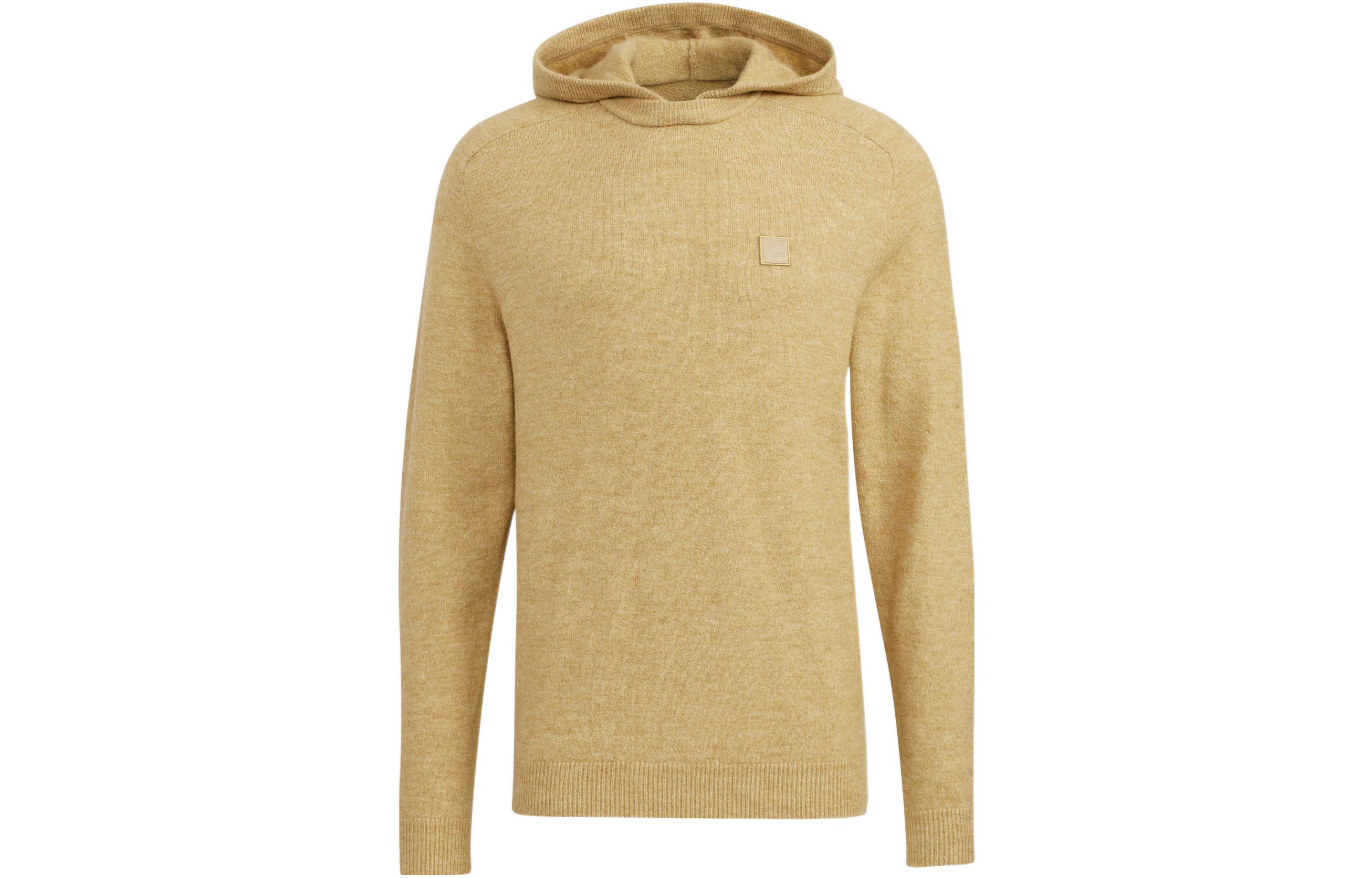 Adidas Sweatshirts Men s Khaki Hooded Moderate Regular HG3263 S