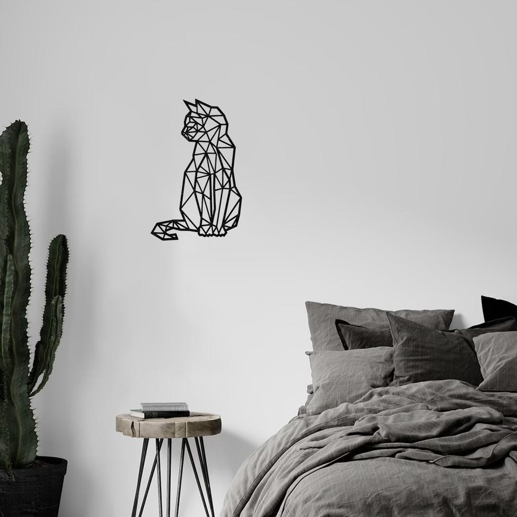 1PC Hanging Linear Cat Iron Wall Decoration , Metal Wall Decor, Living Room Study Wall Wall Hanging Home Art