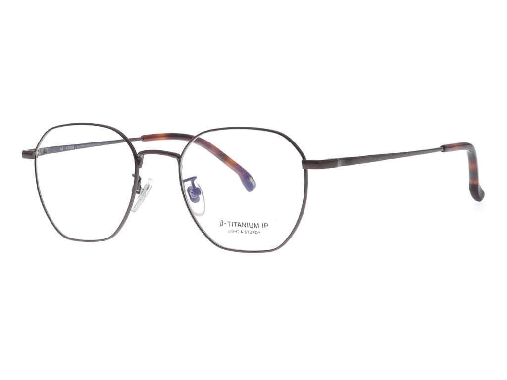 Alloaiweeo [Aloxrounz] Ar8008A C4 Polygon Beta Titanium Ip Plated Glasses