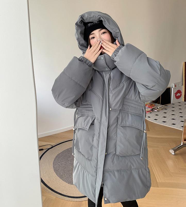 Winter Thickened with Hooded Down Cotton Clothes Women's Korean Version Loose Personalized Cotton Clothes Jacket Women's Clothing