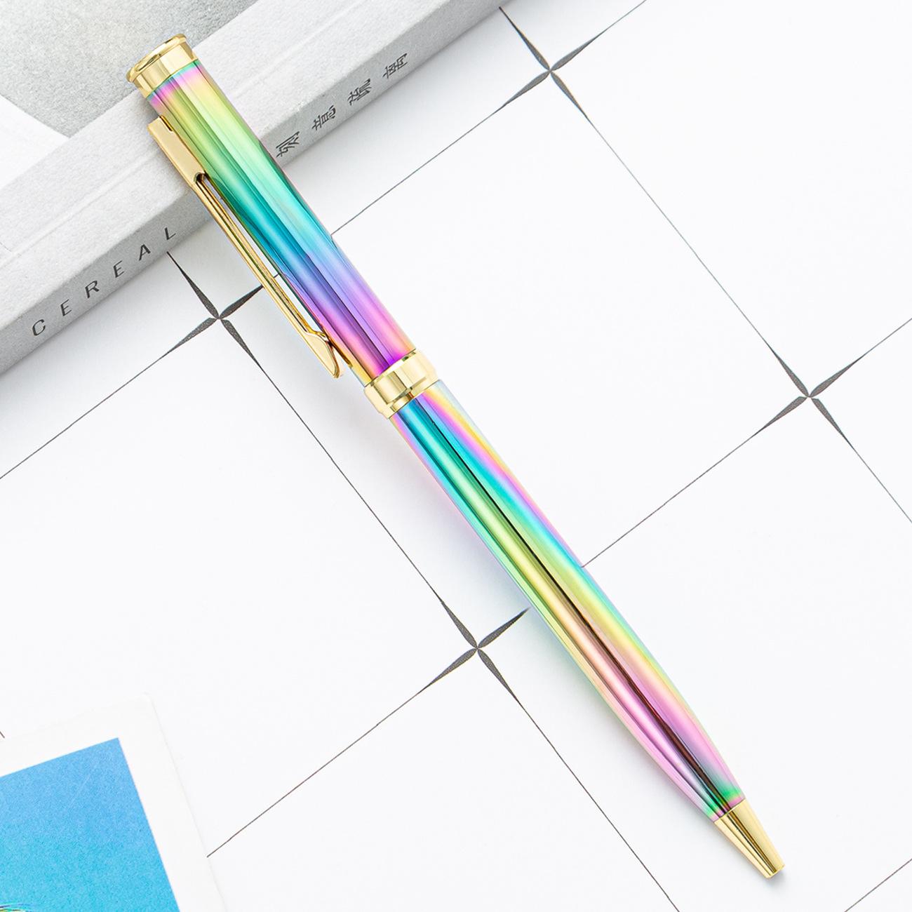 

Electroplated Metal Ballpoint Pen Gift 1.0mm Black Ink – Premium Office & School Writing Instrument