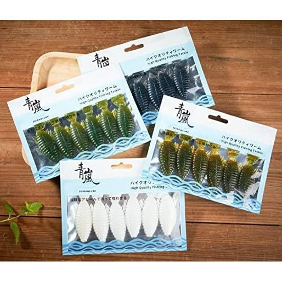 Aoi Arashi Lure Bass Worm Soft Bait 3 inches 7g 3.8 14g Fishing Flat