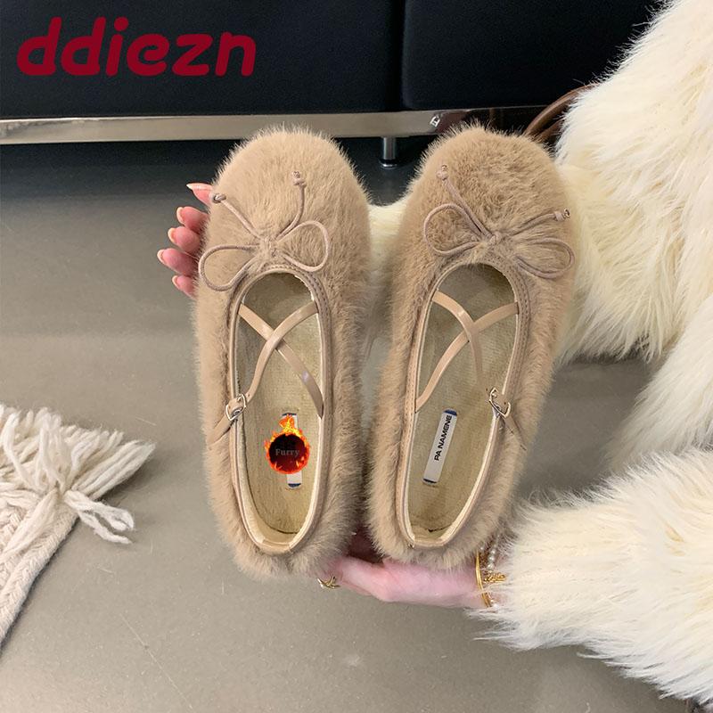 

Модные женские туфли-балетки с ремешком и пряжкой, женские балетки, теплая обувь, модная обувь с мелким вырезом, Мэри Джейн с бантом-бабочкой, женские балетки с мехом 35 абрикосовый