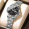 504 Luxury Alloy Case Stainless Steel Strap Waterproof Luminous Lady Watch