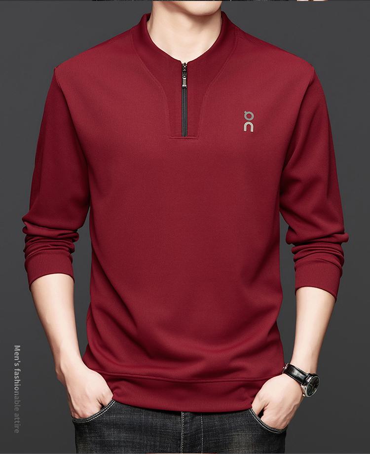 

Pierre Cardin Men s Merino Wool Zip-Up Hoodie & Silk T-Shirt Sweater for Spring/Autumn 4XL (180-200 Jin)