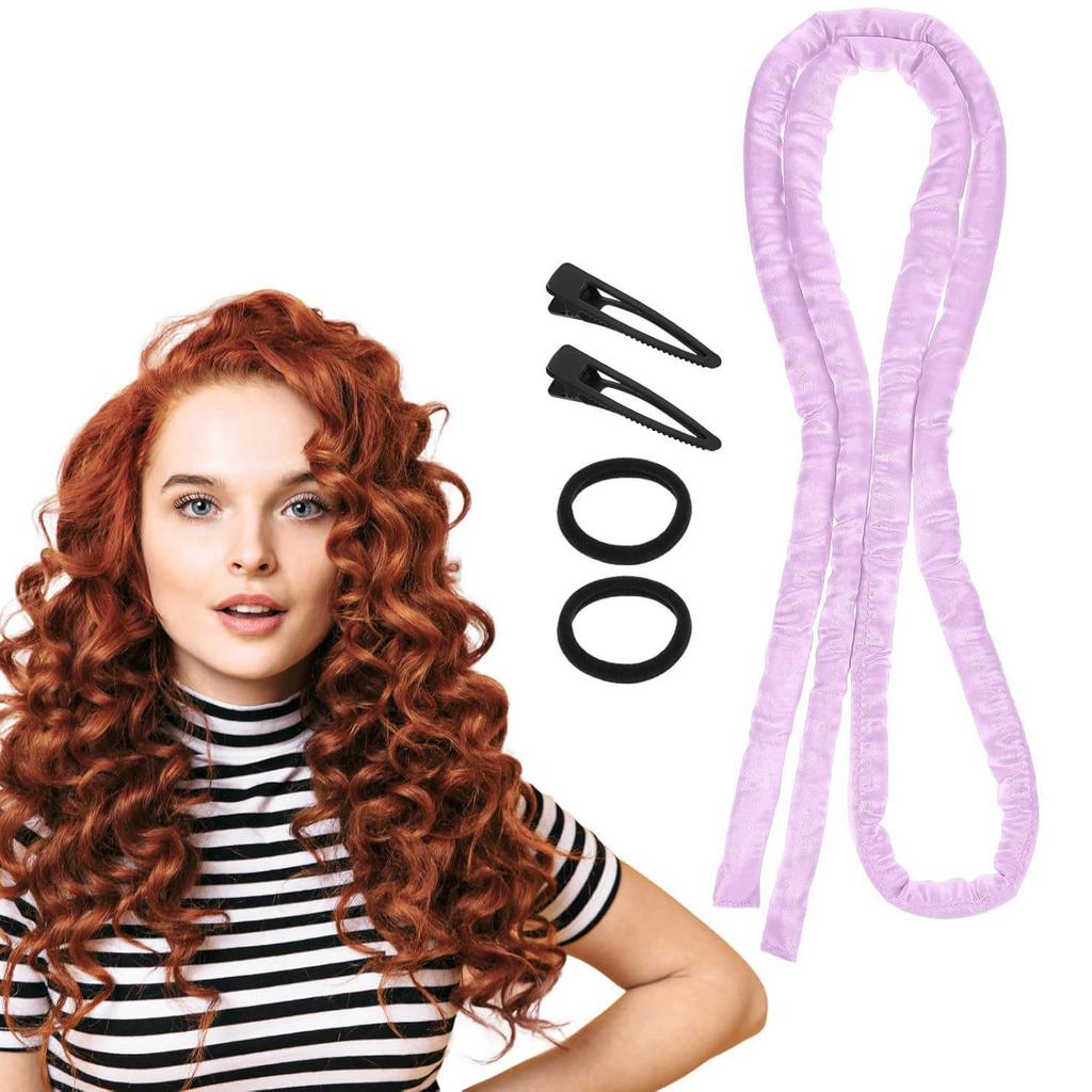 Tiktok Overnight Heatless Hair Curler for Long Hair - Soft Fine Wave Crimper