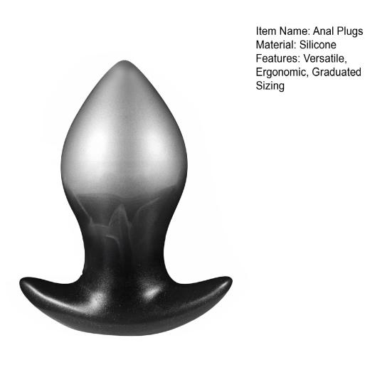 Silicone Anal Plugs Body-Safe Graduated Size Butt Plugs for Beginners Advanced Ergonomic Flexible Reusable Discreet Adult Toy