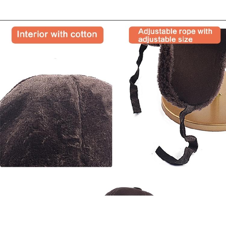 Men Women Sheepskin Wool Hat Cold Weather Hiking Hat Warm Cycling Skiing Hat