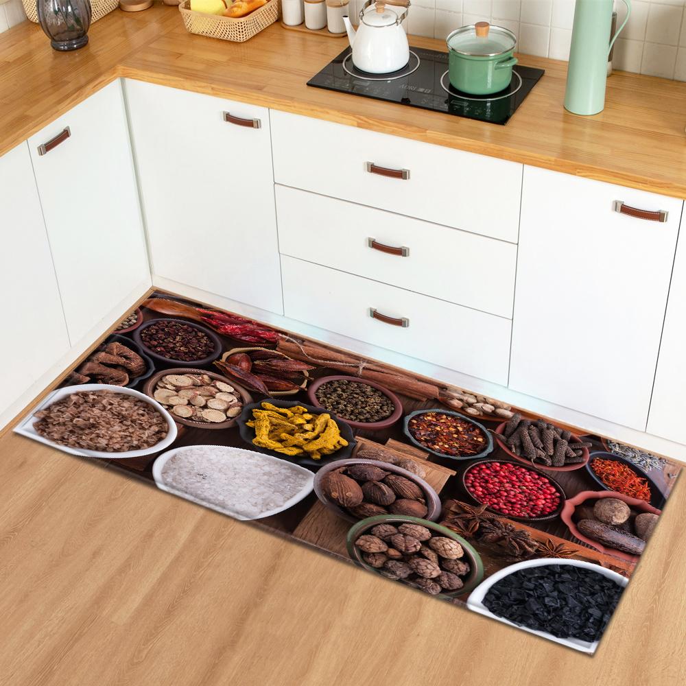 Home Bedroom Living Room Long Carpet Entrance Bathroom Non-slip Floor Mat Modern Kitchen Carpet