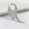 Gold Crystal Wheat Ear Brooch - Anti-Exposure Pin for Women’s Suit Shirt, Small Fragrance Style, Personalized Diamond Collar Pin