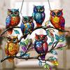 1pcs colorful owl pendant, suitable for home, living room, and bedroom decoration. It is a perfect gift for animal lovers,