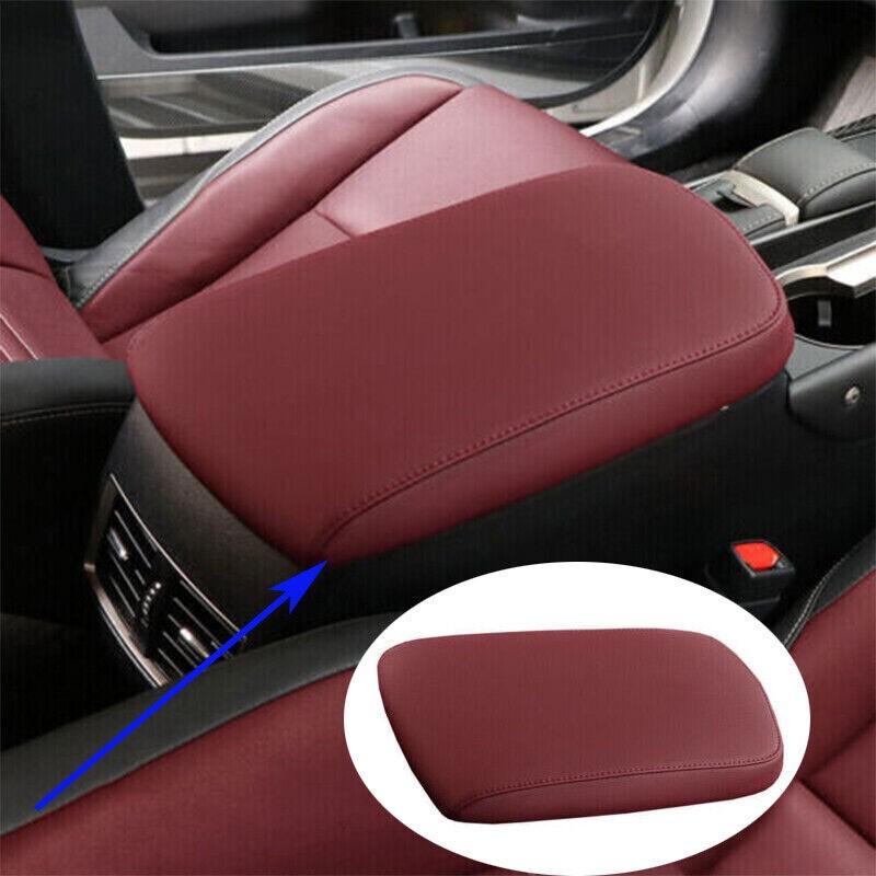 Red Leather Central Console Armrest Box Trim For Lexus NX200t 300h 2015-2021