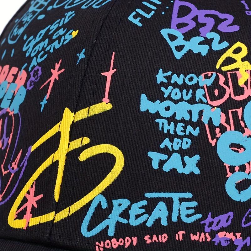 Fashion Graffiti Printing Baseball Cap Outdoor Cotton Casquatte Hat Men Women Summer Sun Hats Adjustable Hip Hop Caps Gorras