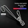 Stainless Steel Clip with Hook for Kitchen, Bathroom, or Clothesline Use - Windproof and Durable Clothes Pin