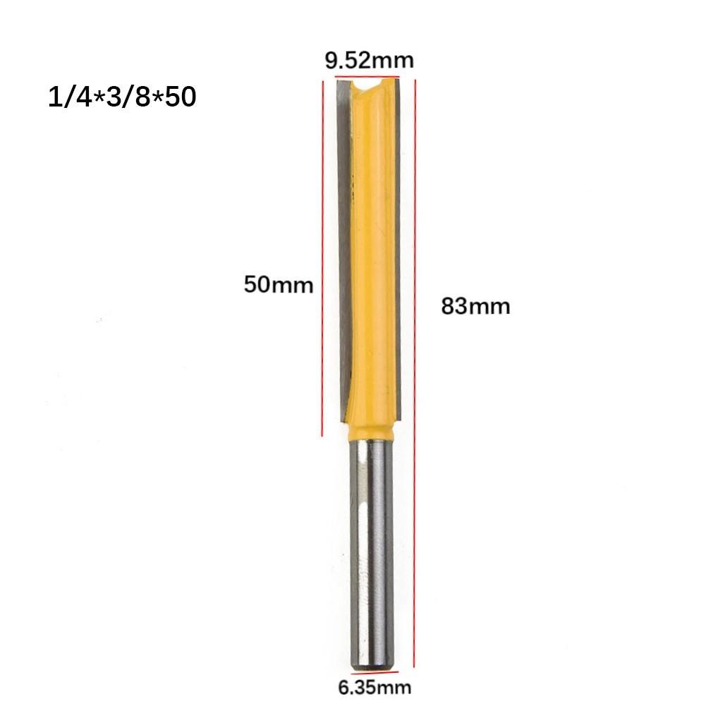 Fresa diritta premium a 2 taglienti extra lunga per codolo da 14 Efficienza superiore