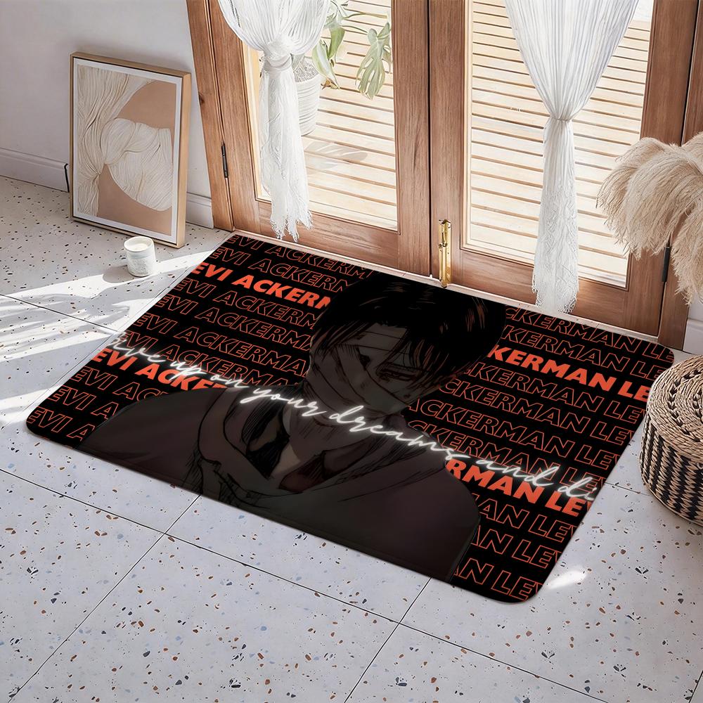 Anime Hot A Attack on Titan Floor Mat Eco Flannel Doormat Non Slip Odorless Indoor Floor Rug Soft Short Plush Home Mat