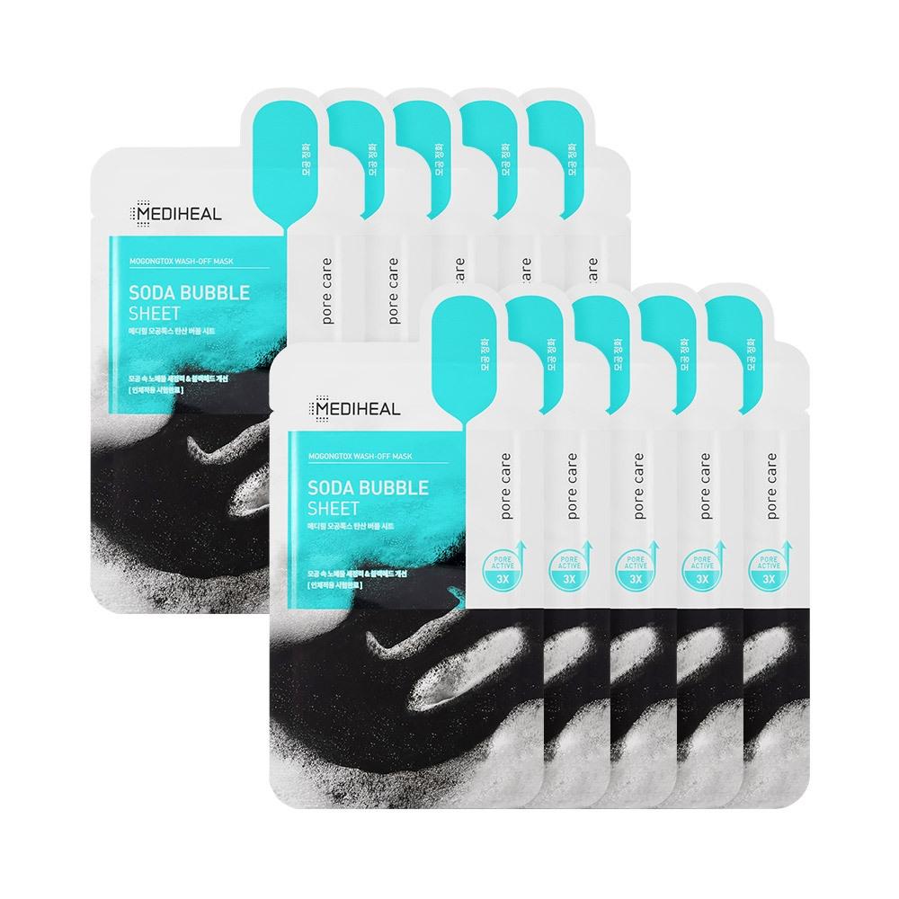 Mediheal Pore Tox Carbonated Bubble Sheets 10 Sheets