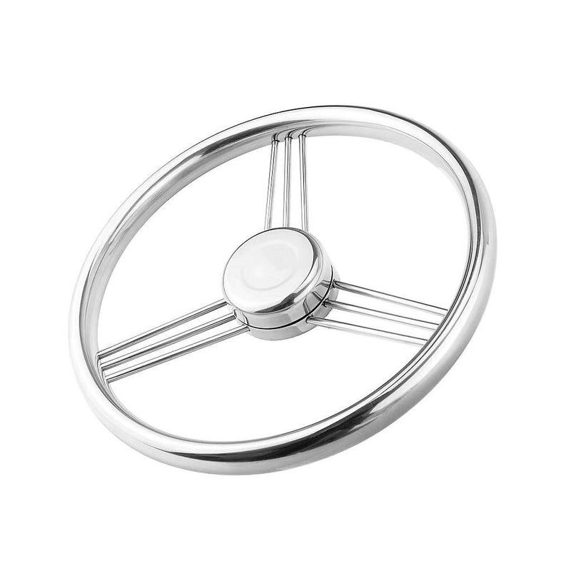 Stainless Steel Marine Steering Wheel, Universal for Yacht Speedboat Hydraulic & Mechanical Helm System, Boat Hardware Accessori