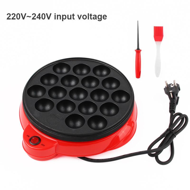 650W Household Maruko Baking Machine Electric Takoyaki Maker Donut Octopus Ball 18 Holes Grill Pan Professional Cooking Tools
