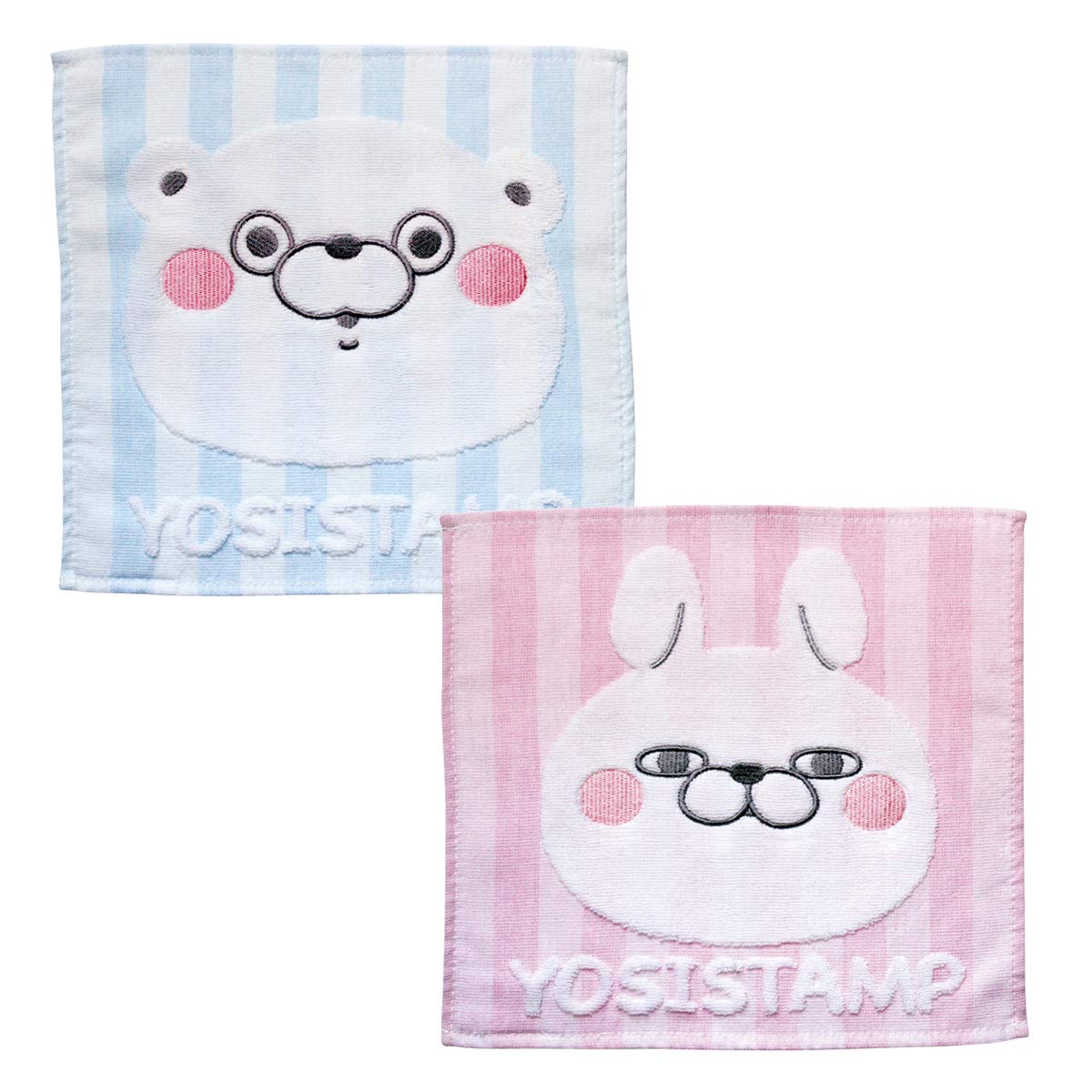 

YOSISTAMP Hand Towel (Jacquard Weave) 2-Piece Set / Bear 100% / Rabbit 100%