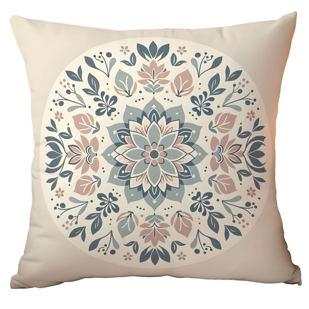 Mandala Ethnic Style Pillow Cover Polyester Printed Home Sofa Bed And Breakfast Cushion Pillow Cover Premium Durable