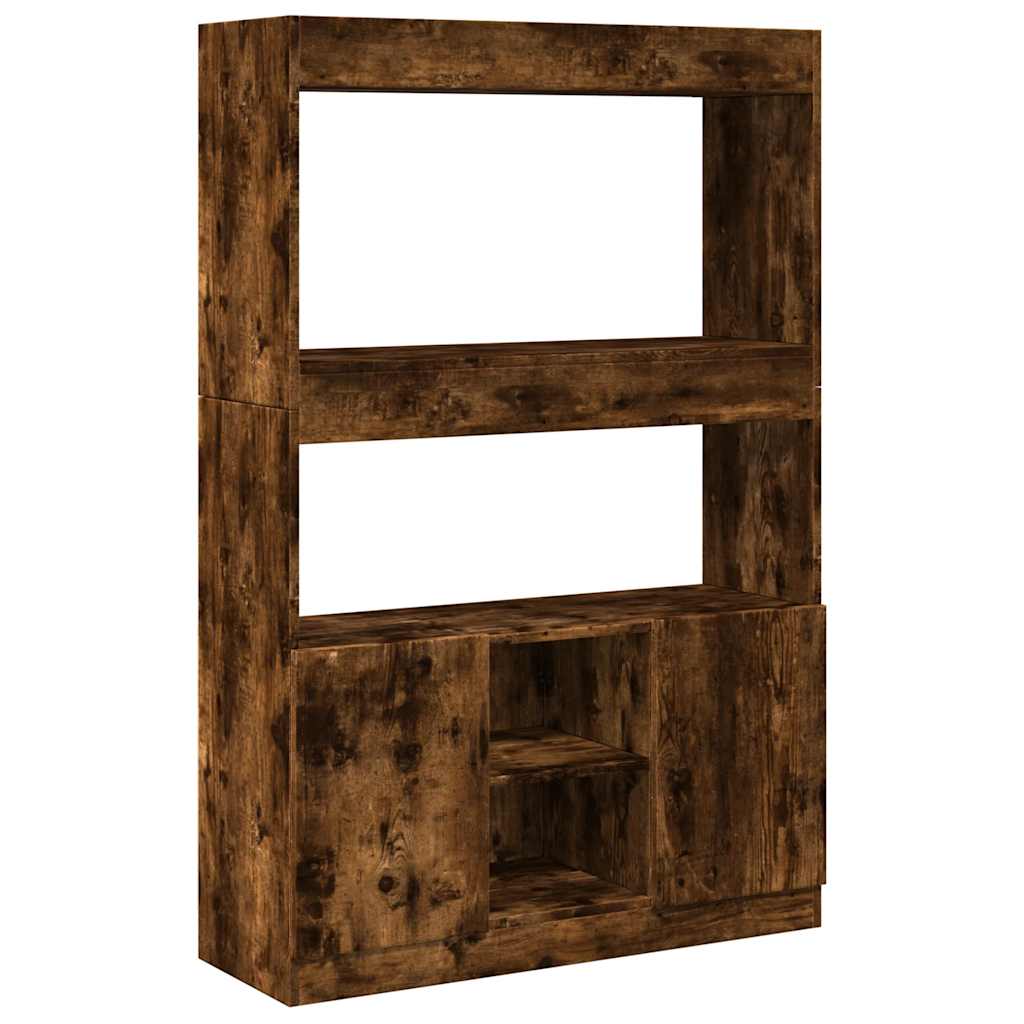 Highboard Smoked Oak 92 x 33 x 140 cm Wood Based Panel