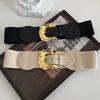 Stylish Black Elastic Waist Belt For Women Perfect For Fashionable Coats Dresses And
